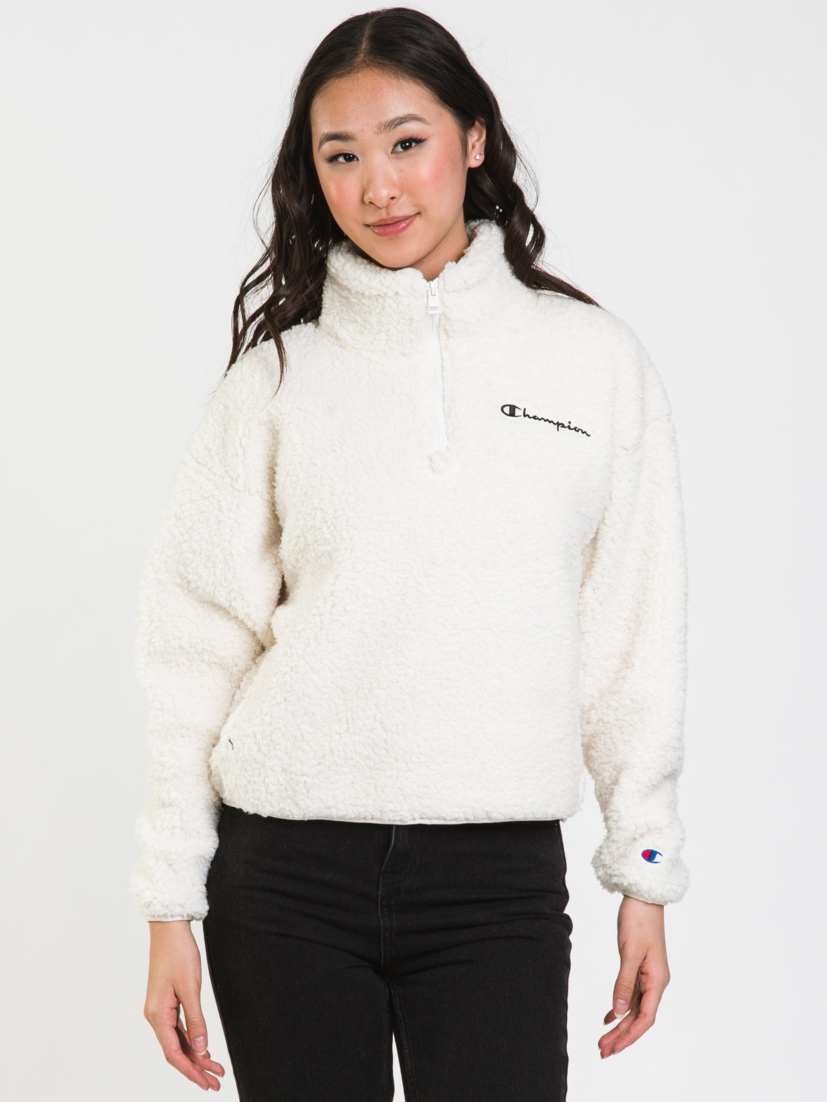 Champion x beauty and youth store sherpa hoodie