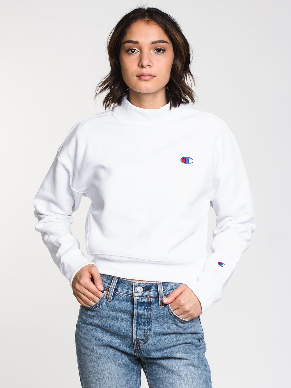 CHAMPION REVERSE WEAVE MOCKNECK  - CLEARANCE