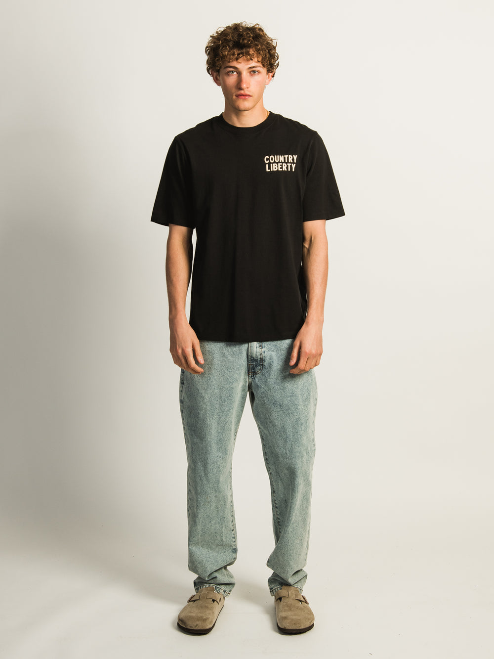 COUNTRY LIBERTY BLACK HORSE RIDING TEE