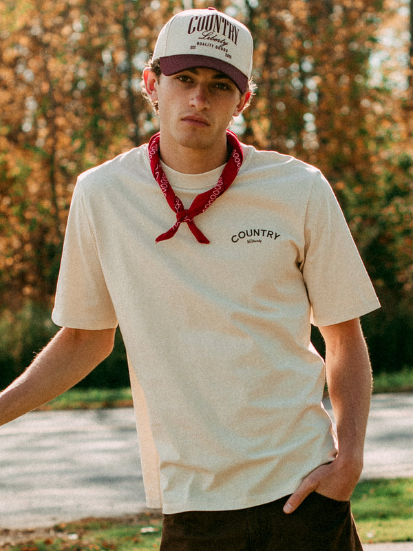 COUNTRY LIBERTY SADDLE TEE