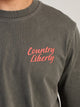 COUNTRY LIBERTY OUTLAW TEE - VINTAGE GREY/GRIS