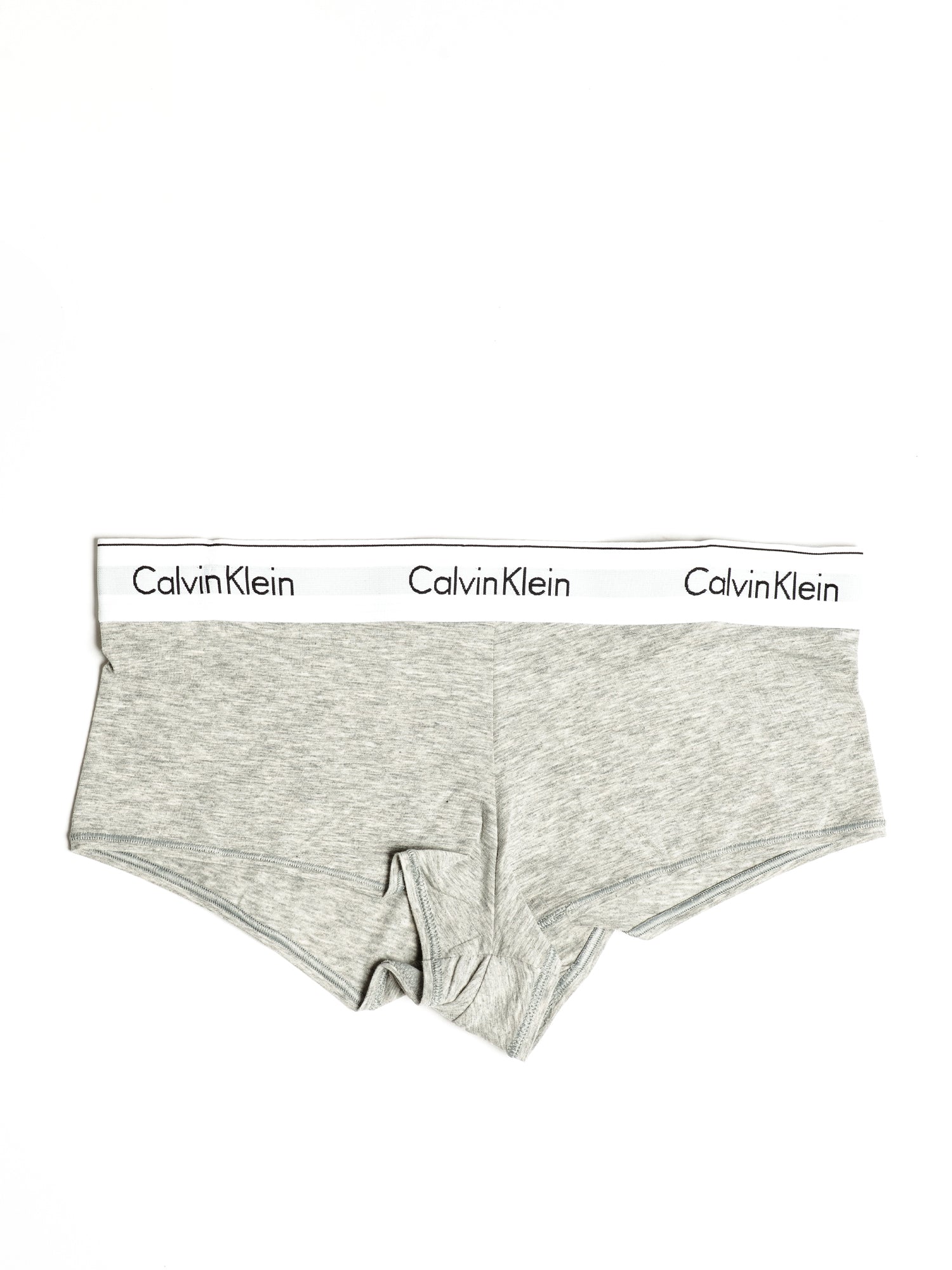 Calvin Klein Women`s Ribbed Boyshort - 3 Pack (Small,  Black/Grey/Pink(QP2412-030))