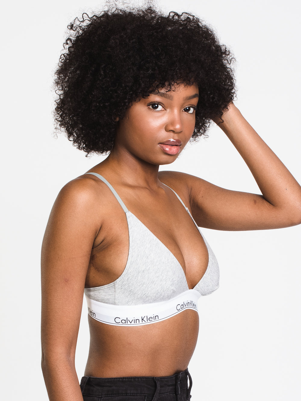 Calvin Klein Women's Modern Cotton Bralette and Bikini Set, White, X-Small