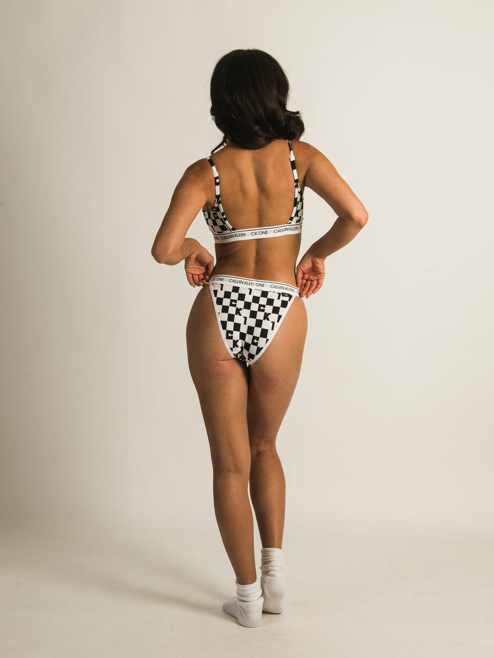 Calvin Klein Swimwear THONG BRAZILIAN - Bikini bottoms - black