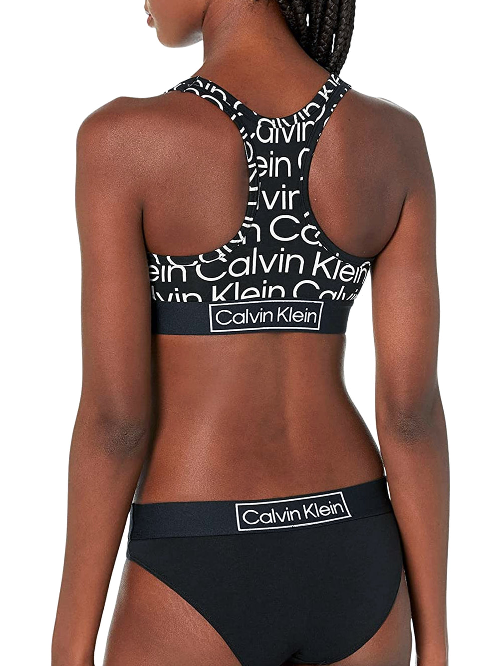 CALVIN KLEIN REIMAGINED HERITAGE UNLINED BRALETTE ALL OVER PRINT - CLEARANCE