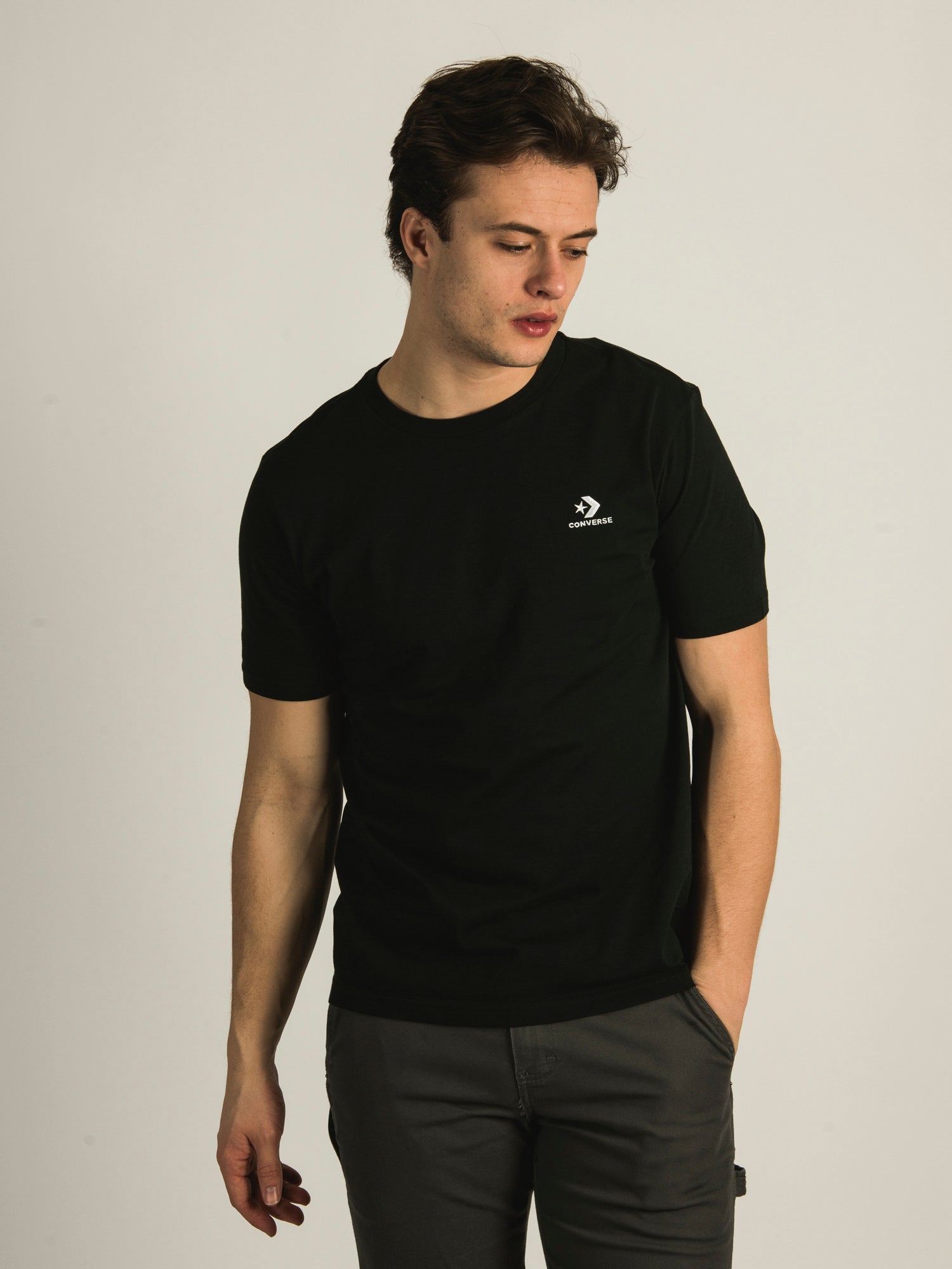 Converse t shirt clearance black