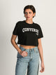 CONVERSE CONVERSE RETRO CHUCK CROPPED T-SHIRT - Boathouse