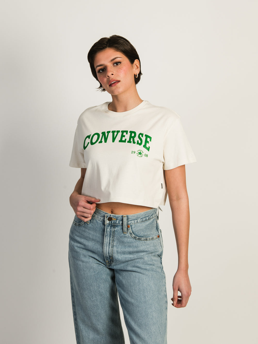 CONVERSE RETRO CHUCK CROPPED T-SHIRT