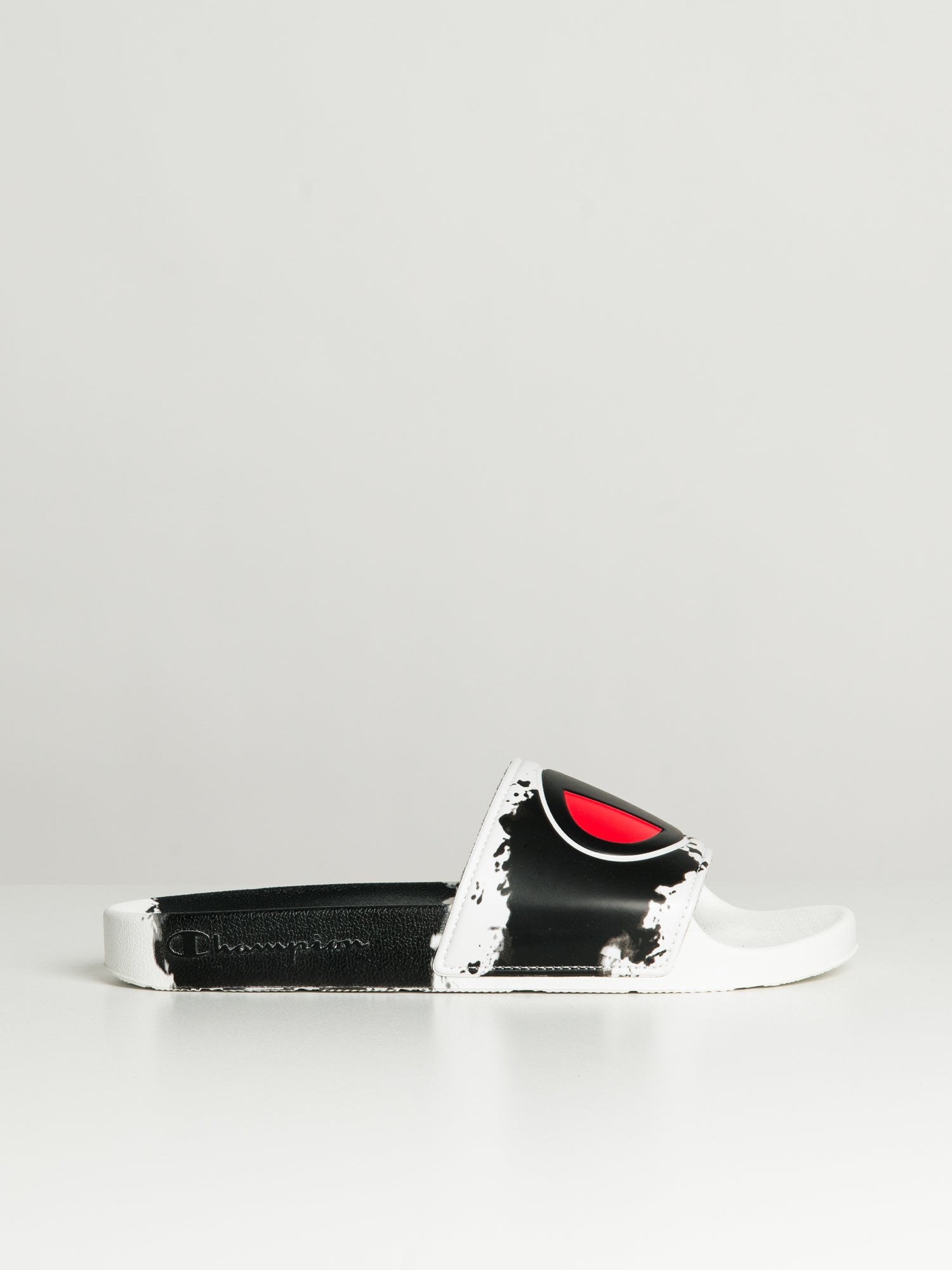 Champion slides hot sale black mens