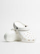 CROCS WOMENS CROCS CLASSIC CLOGS - WHITE - Boathouse