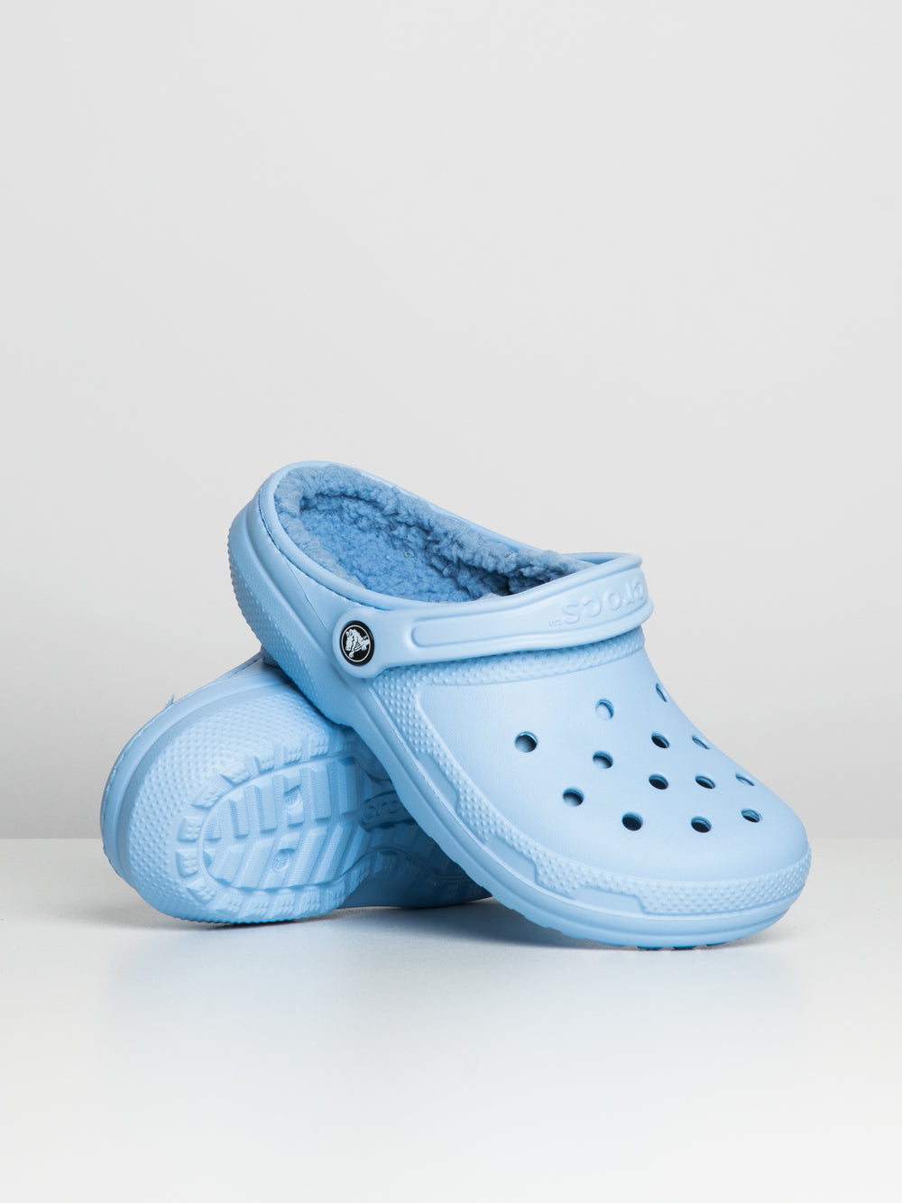 Crocs Lined Clog Mineral Blue Crocs With Fur WOMENS CROCS CLASSIC
