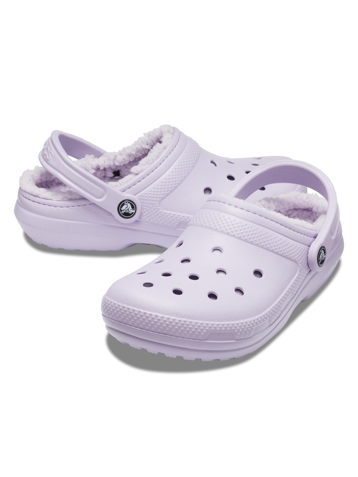 Purple fur lined crocs new arrivals