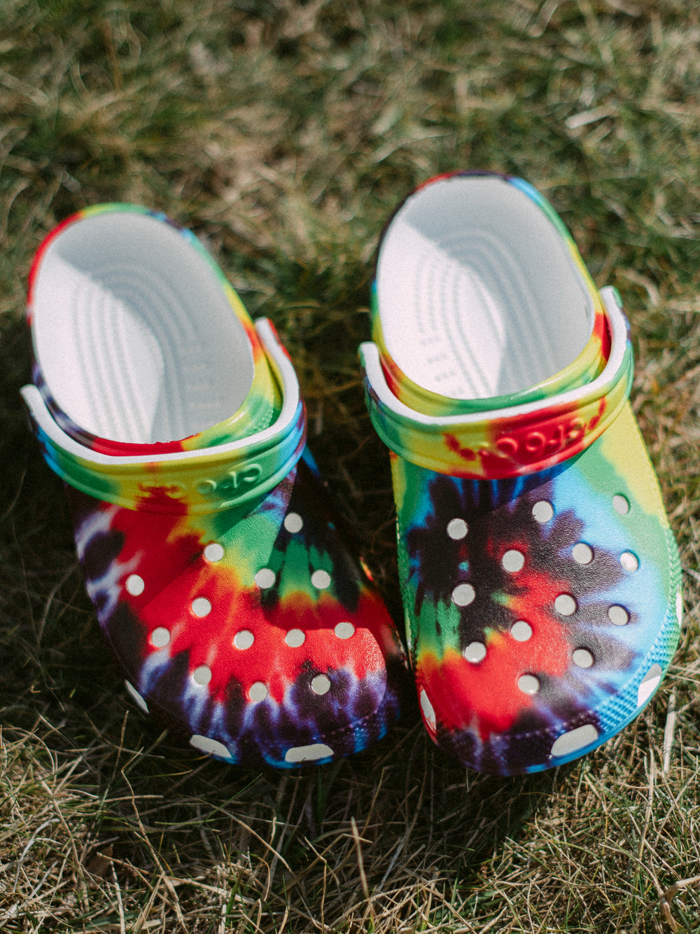 CROCS TODDLER CLASSIC TIE DYE GRAPHIC - CLEARANCE