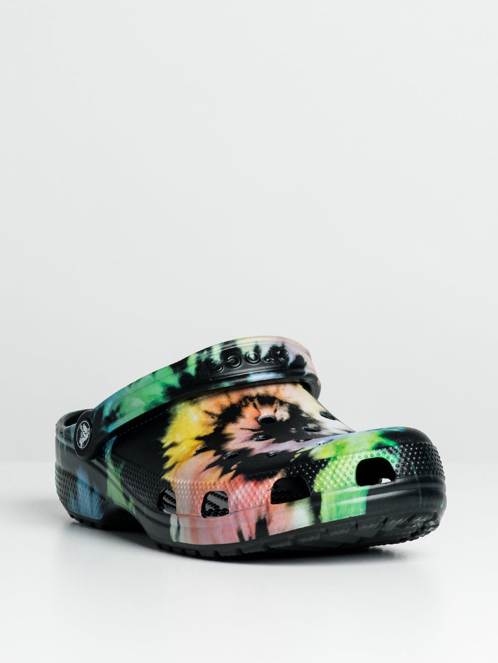 WOMENS CROCS CLASSIC TIE DYE GRAPHIC CLOGS - CLEARANCE