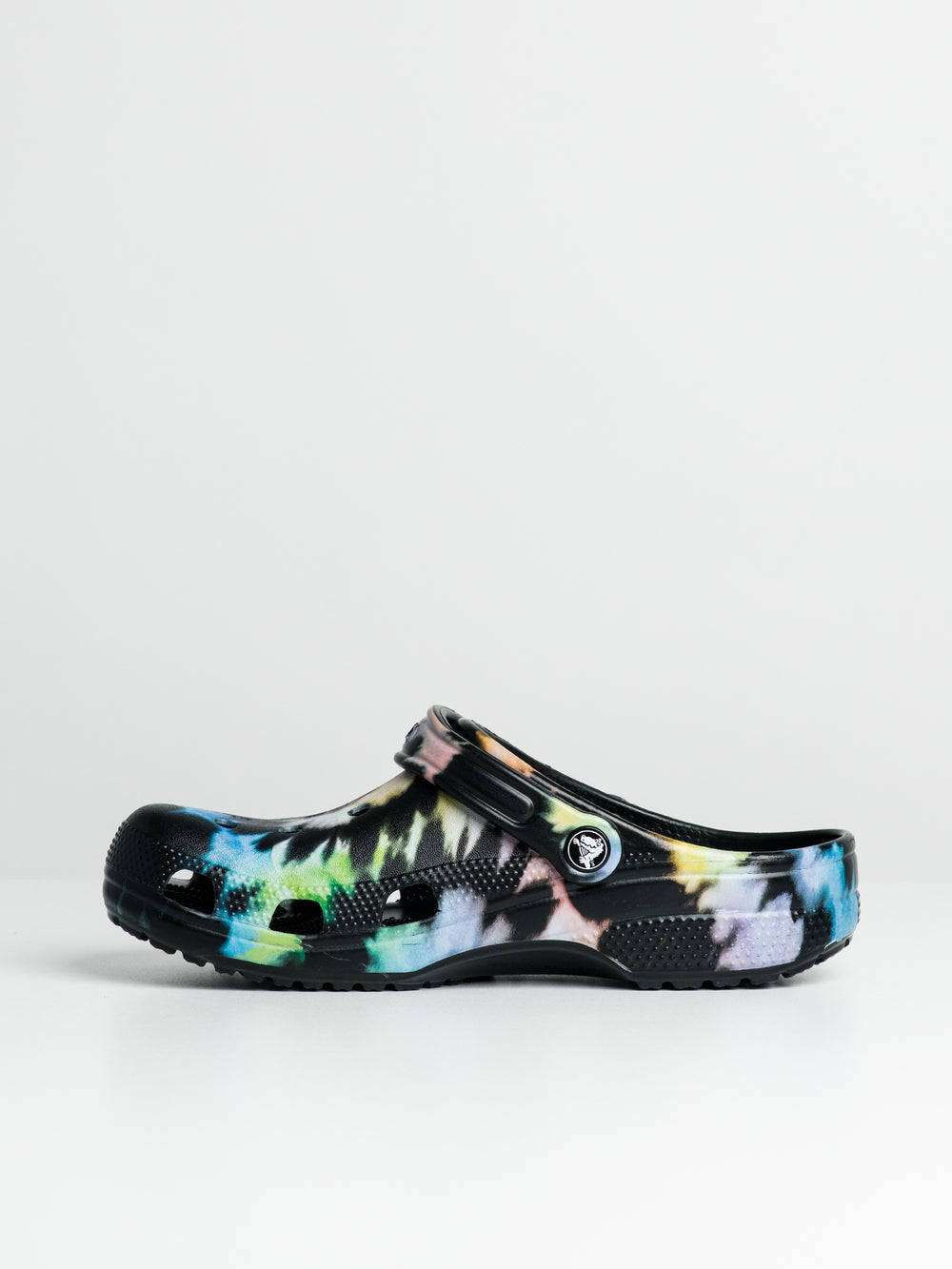 WOMENS CROCS CLASSIC TIE DYE GRAPHIC CLOGS - CLEARANCE