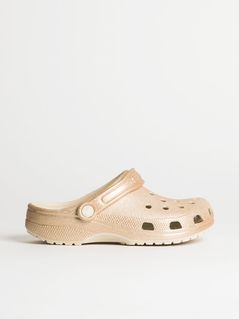 Metallic Rose Gold Crocs WOMENS CROCS CLASSIC GLITTER