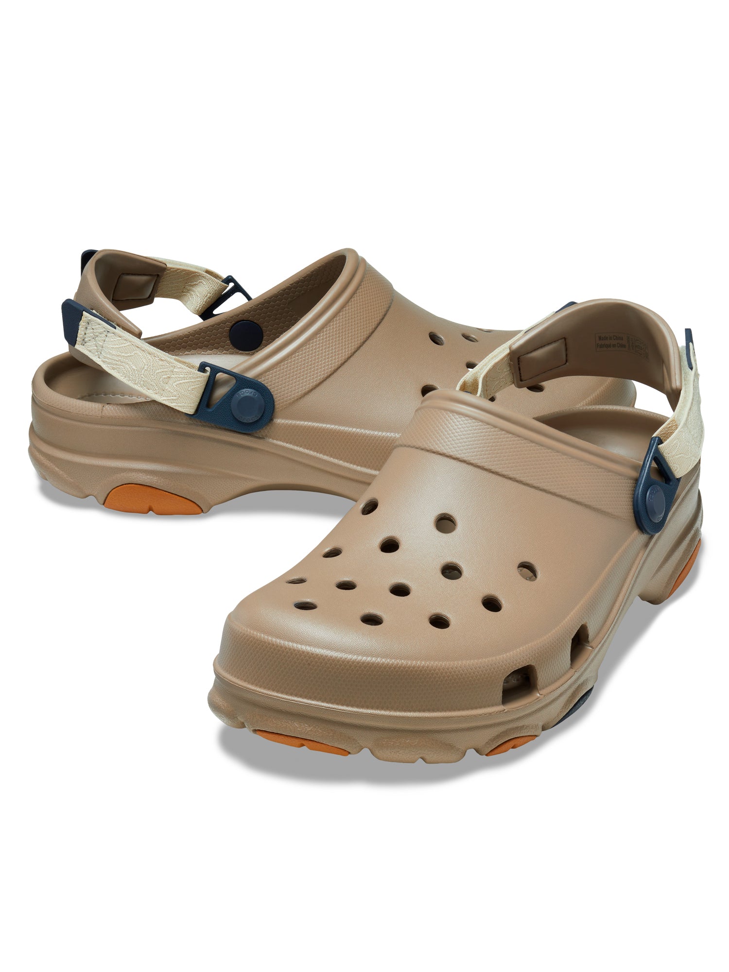 Mens brown leather clearance crocs