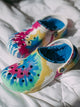 WOMENS CROCS CLASSIC LINED TIE DYE GRAPHIC CLOGS - CLEARANCE