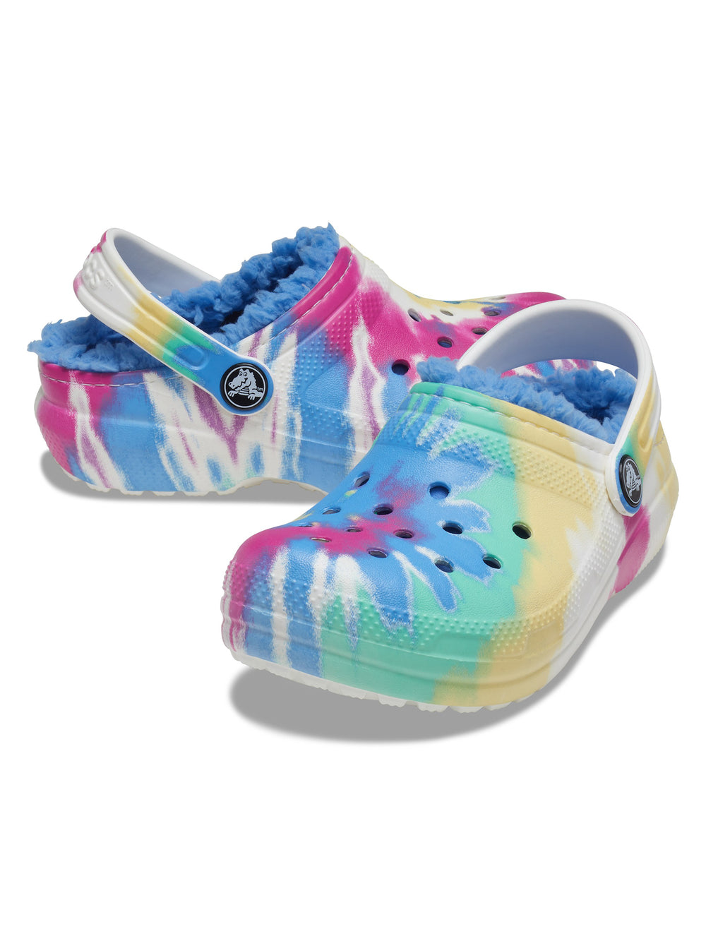 CROCS KIDS CLASSIC LINED TIE DYE CLOG - CLEARANCE