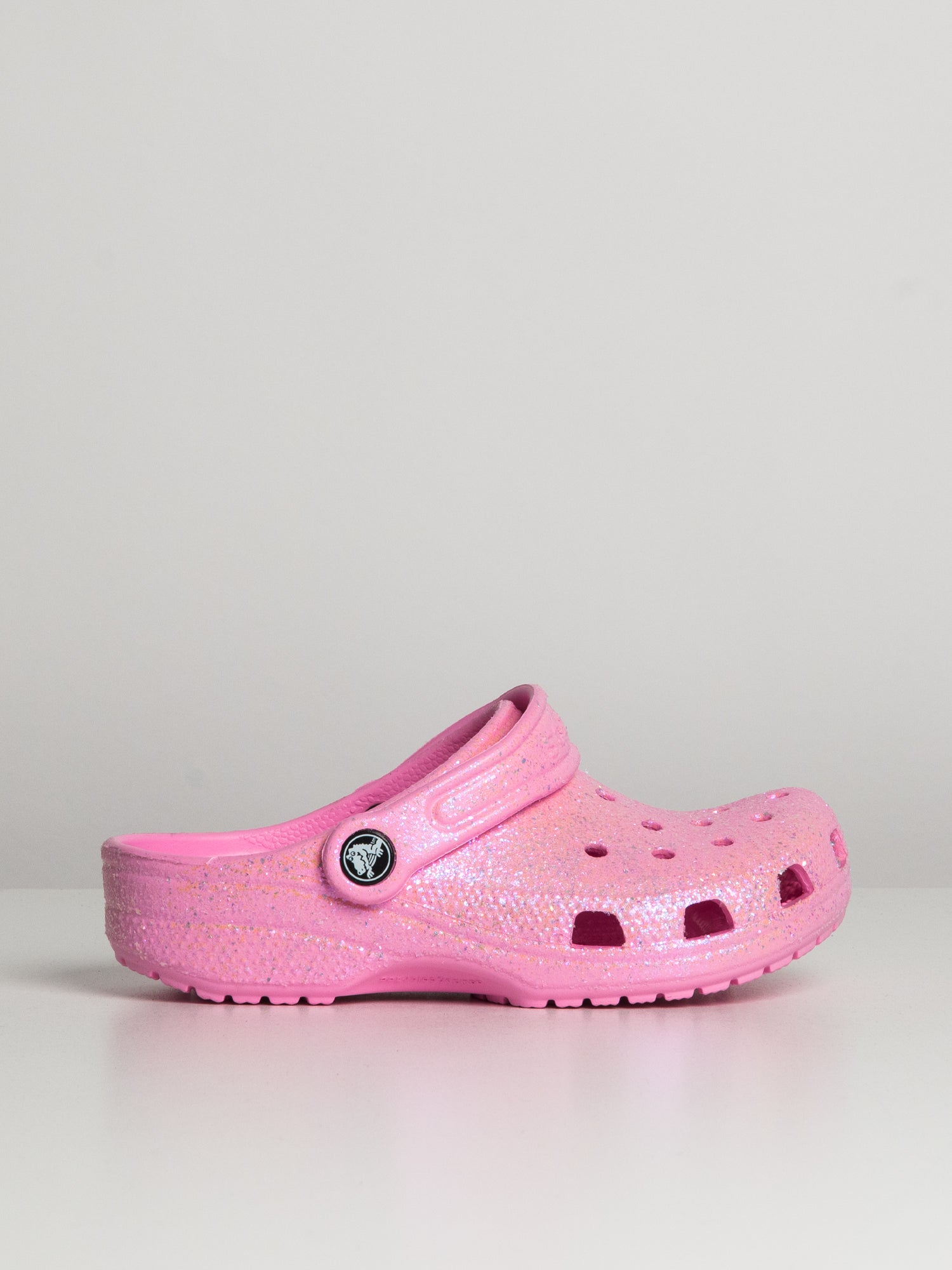 Glitter pink clearance crocs