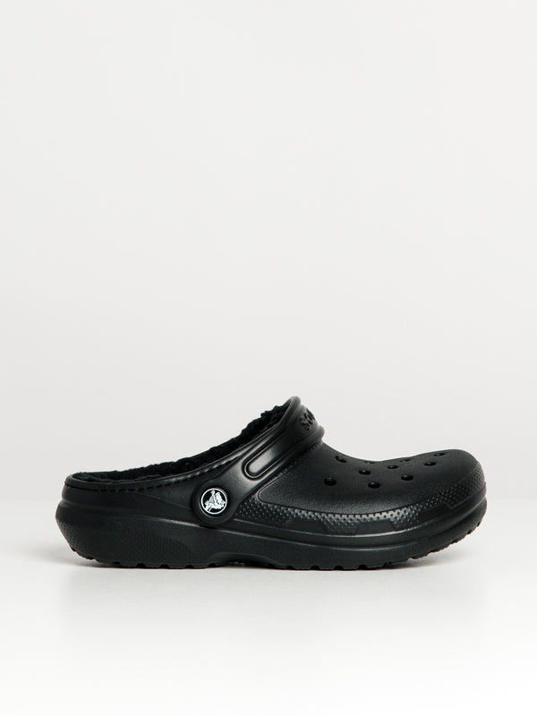 CROCS KIDS CLASSIC LINED KIDS CLOG - BLACK