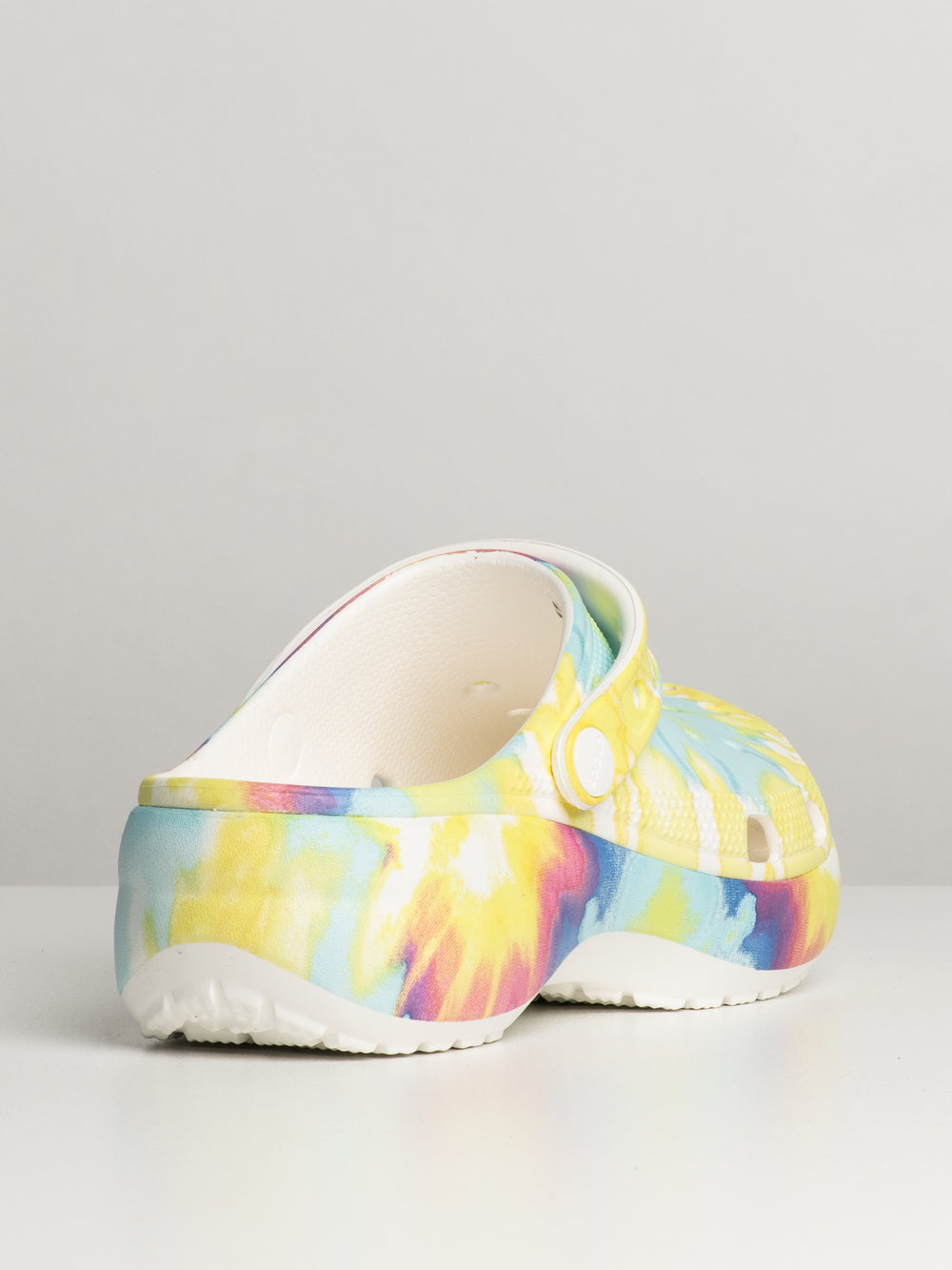 WOMENS CROCS CLASSIC TIE DYE PLATFORM CLOGS - CLEARANCE