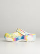 CROCS WOMENS CROCS CLASSIC TIE DYE PLATFORM CLOGS - CLEARANCE - Boathouse