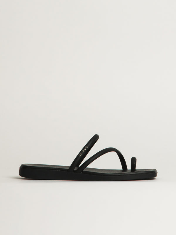 WOMENS CROCS MIAMI TOE LOOP SANDAL - BLACK