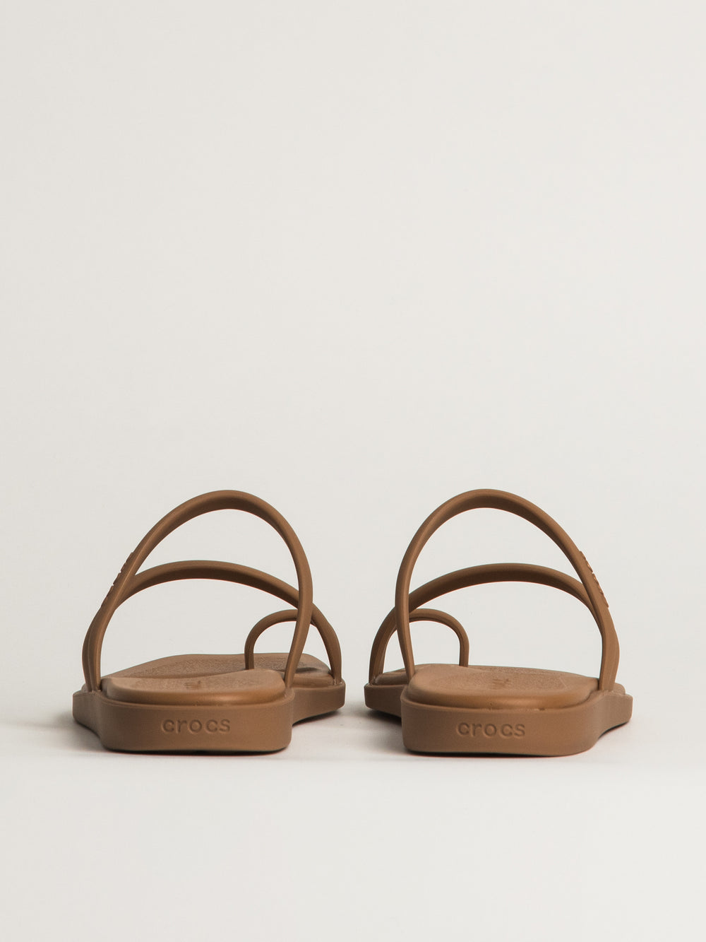 WOMENS CROCS MIAMI TOE LOOP SANDAL - CHOCOLATE