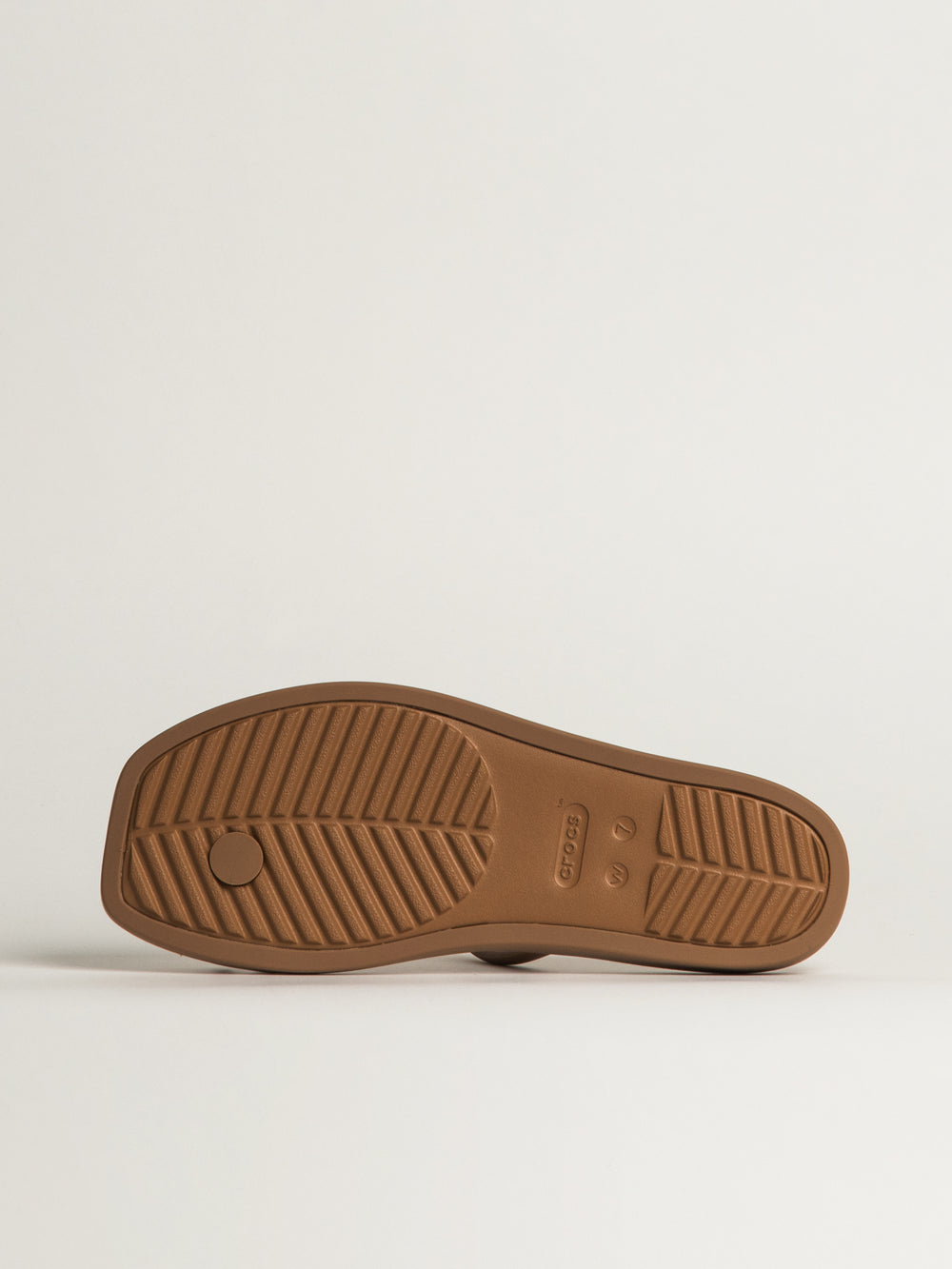 WOMENS CROCS MIAMI TOE LOOP SANDAL - CHOCOLATE