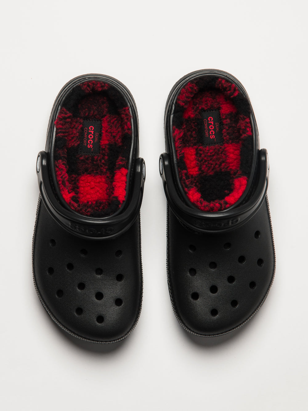 Buffalo Plaid Lined Crocs Red WOMENS CROCS CLASSIC BUFFALO CHECK
