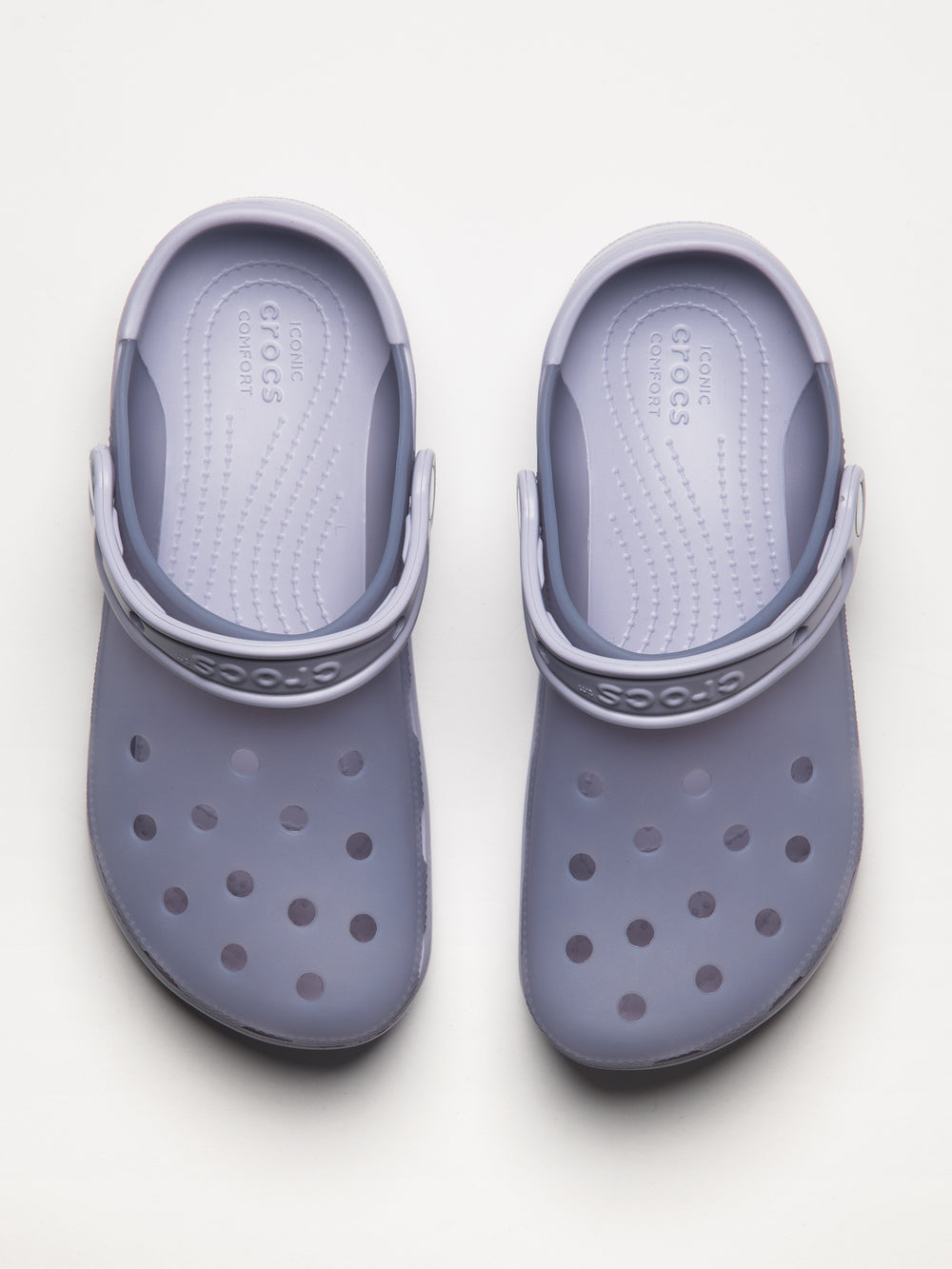 WOMENS CROCS FROSTED CLOG - PURPLE