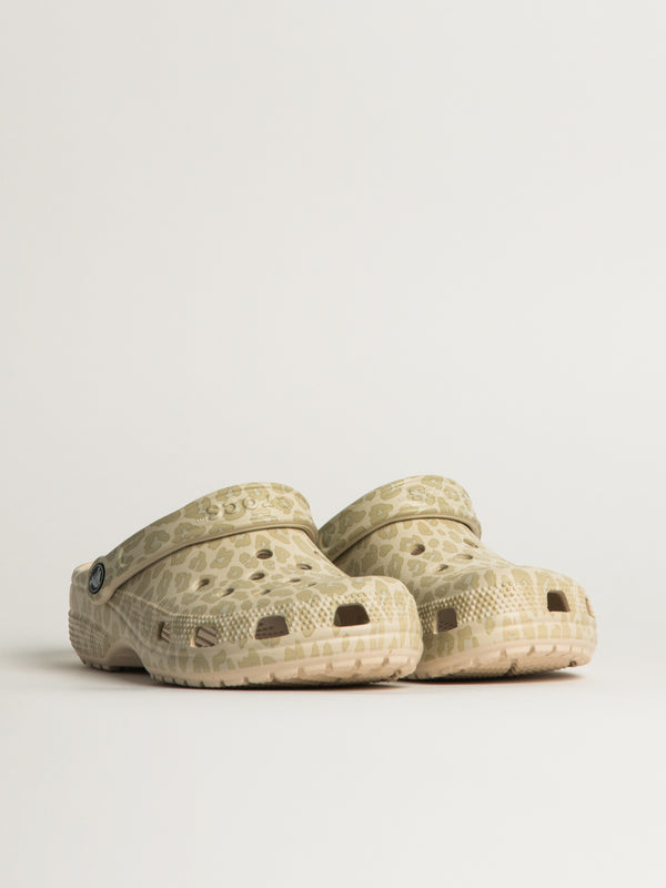 WOMENS CROCS CLASSIC GRAPHIC CLOG - LEOPARD