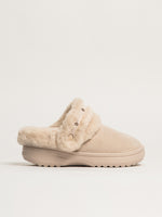 WOMENS CROCS CLASSIC UNFURGETTABLE VEGAN CLOG SLIP-ON - CREAM