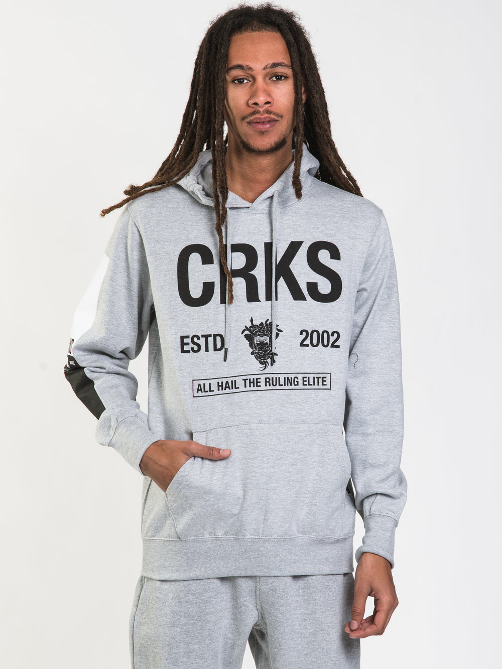 CROOKS & CASTLES RULING ELITE CROOKS PULL OVER HOODIE - CLEARANCE