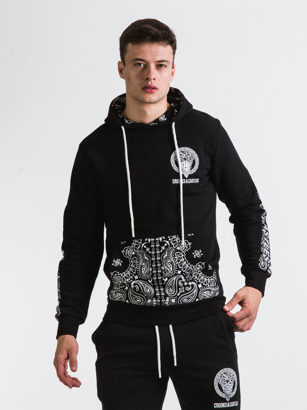 CROOKS & CASTLES MAD KLEPTO PULLOVER HOODIE - CLEARANCE