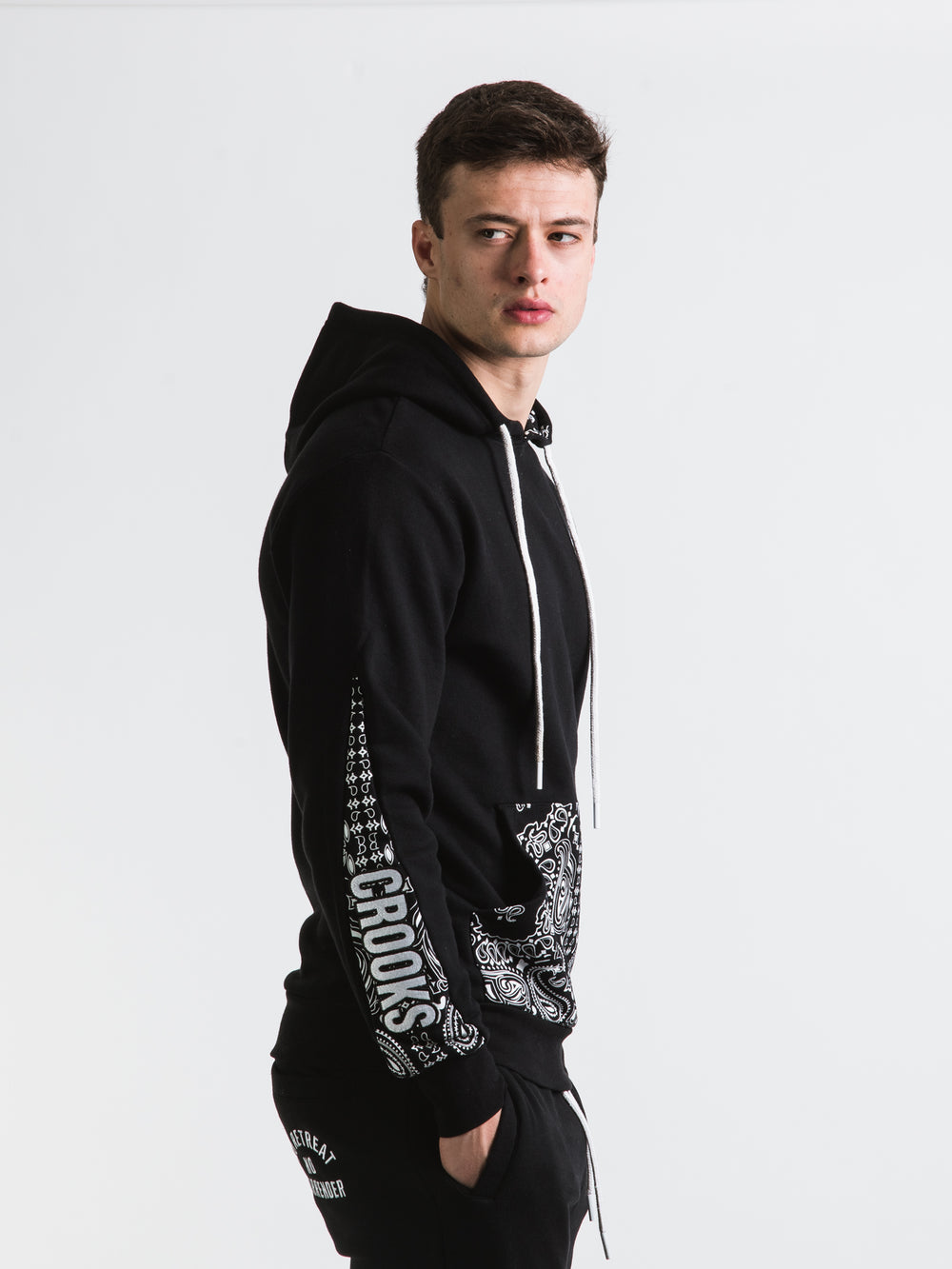CROOKS & CASTLES MAD KLEPTO PULLOVER HOODIE - CLEARANCE