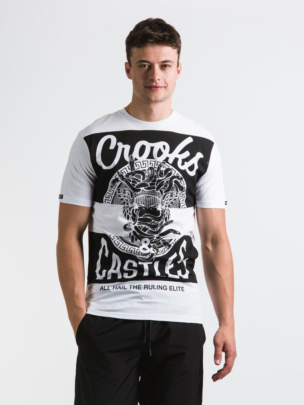 CROOKS & CASTLES MAD KLEPTO T-SHIRT - CLEARANCE
