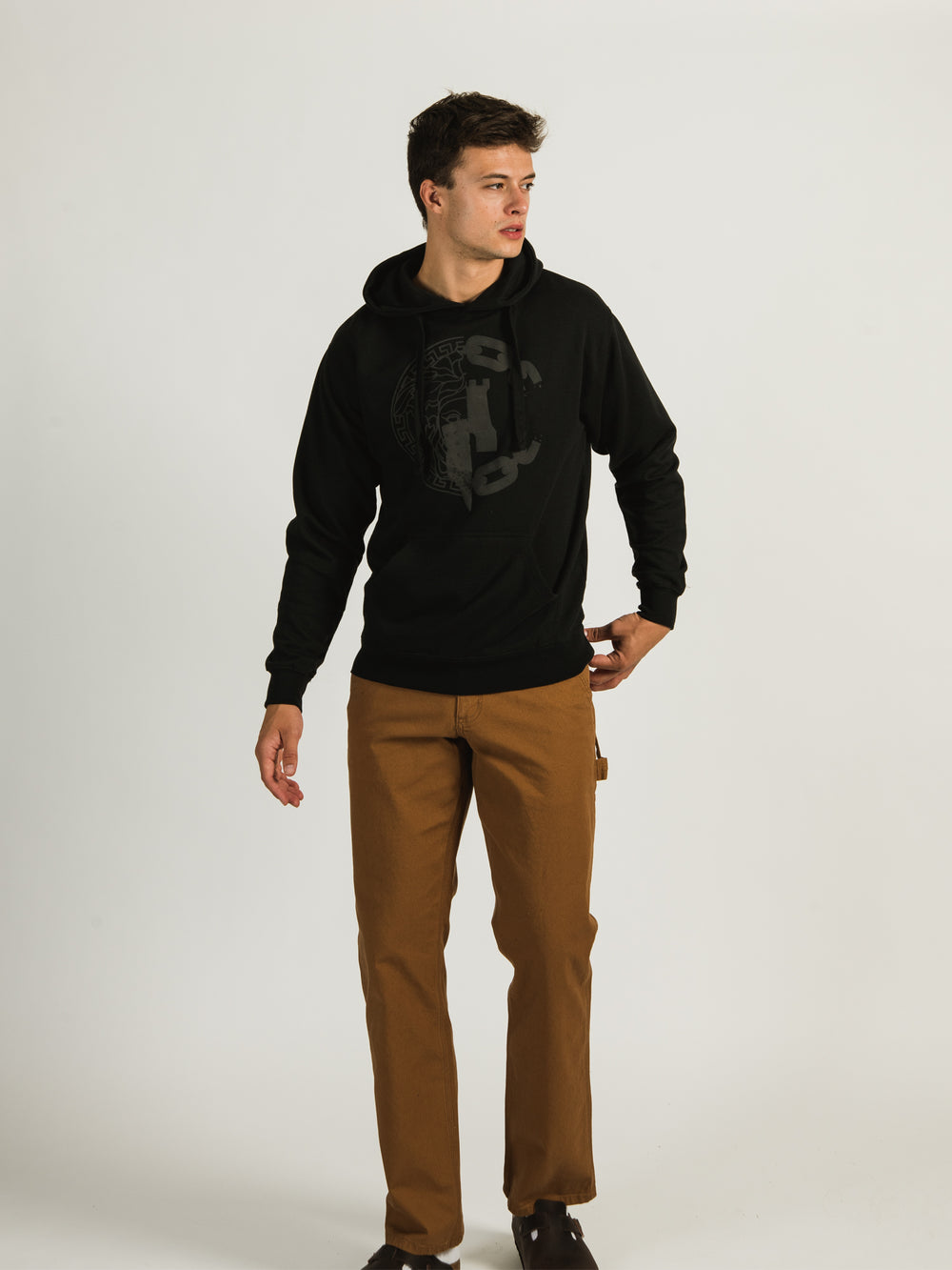 CROOKS & CASTLES BLOOD LINE TONAL PULLOVER HOODIE - CLEARANCE