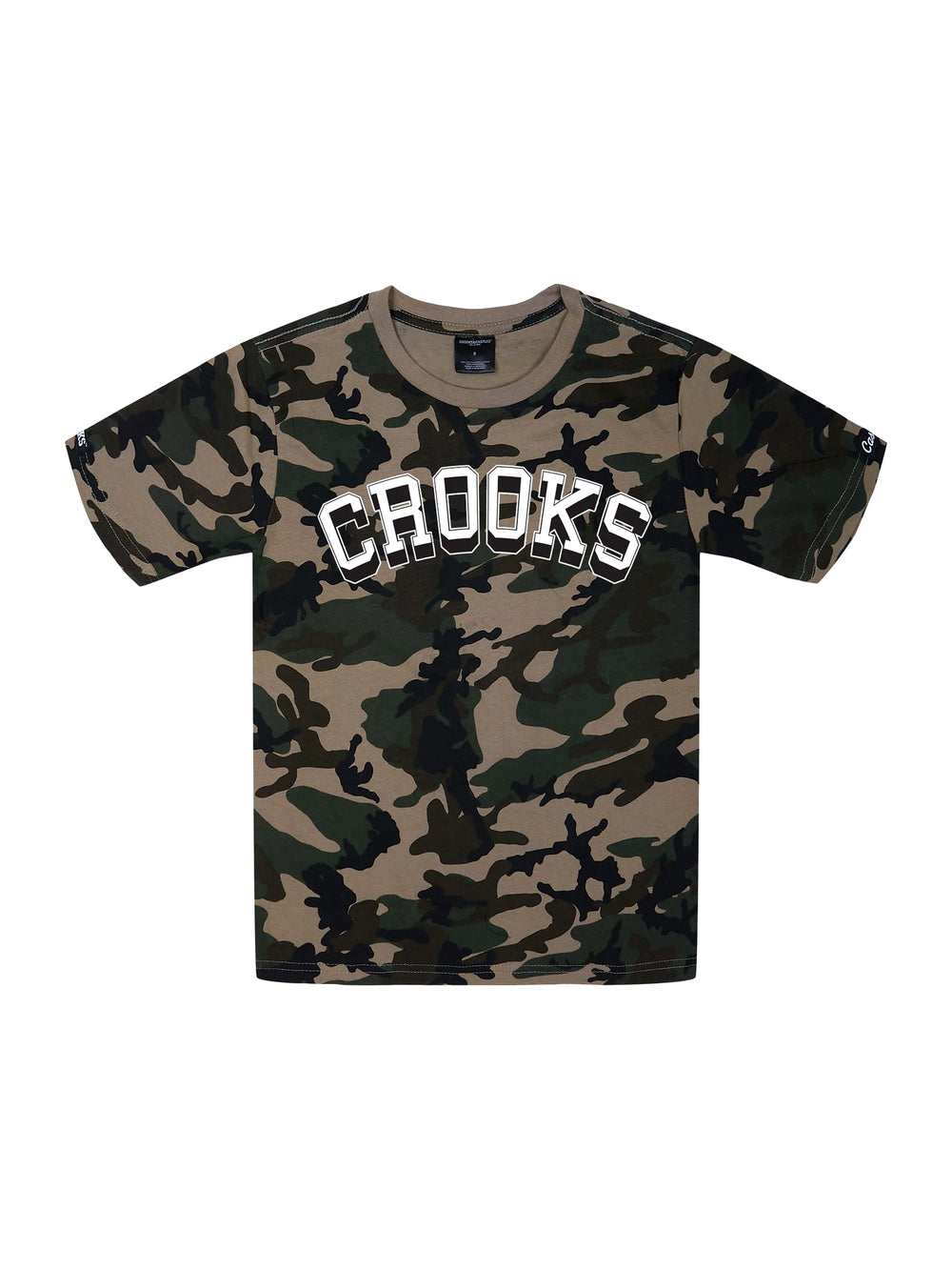 CROOKS & CASTLES YOUTH BOYS VARSITY KIDS T-SHIRT - CLEARANCE