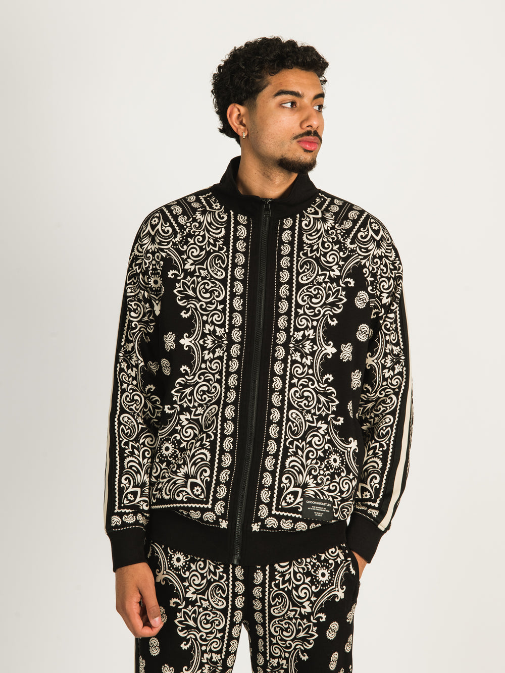 CROOKS & CASTLES PAISLEY ALL OVER PRINT JACKET