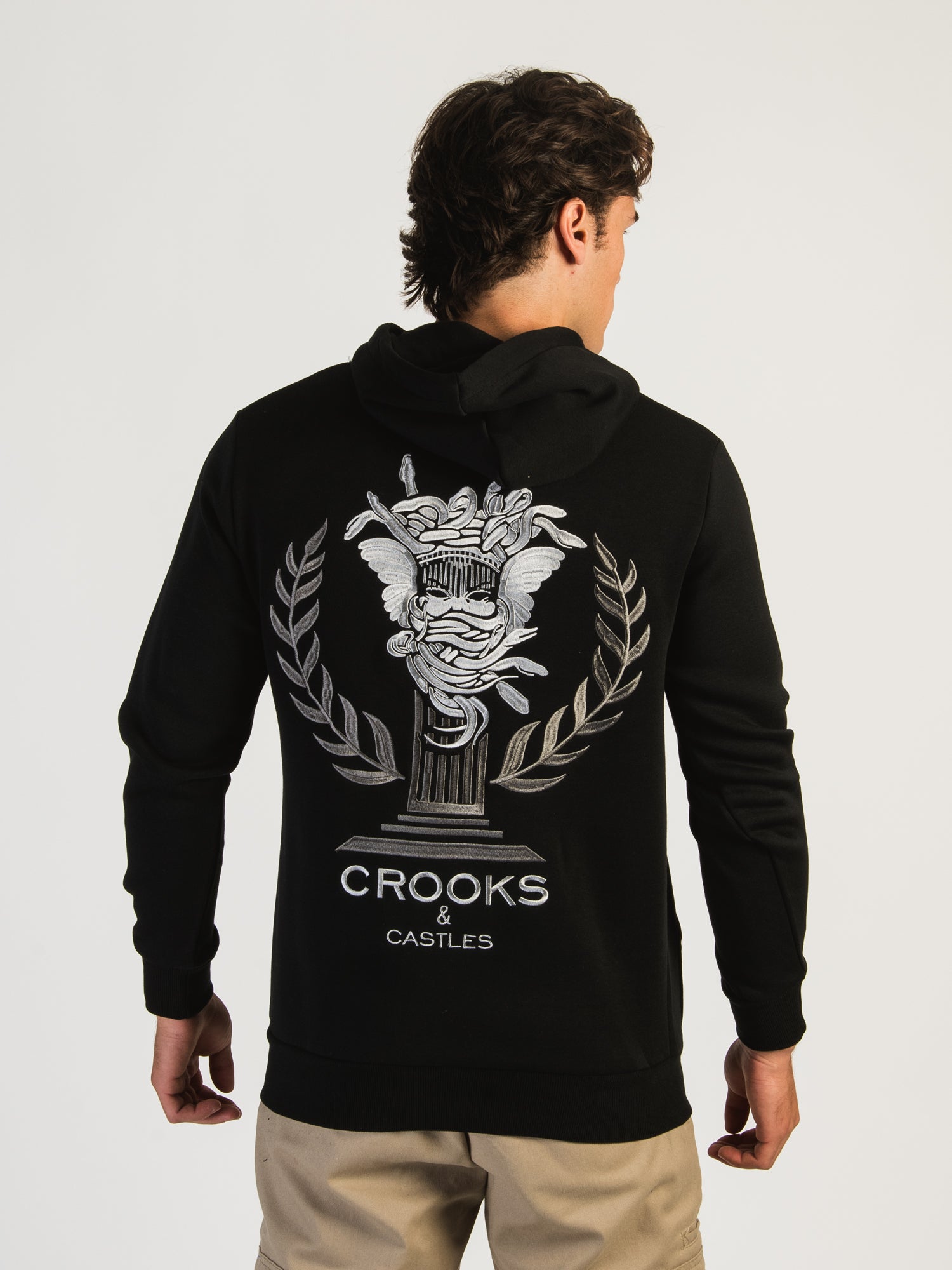 Crooks and castles black hoodie sale