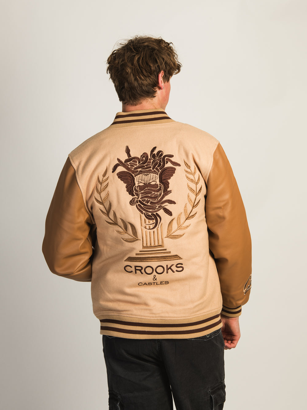 CROOKS CASTLES VARSITY JACKET - Main Image