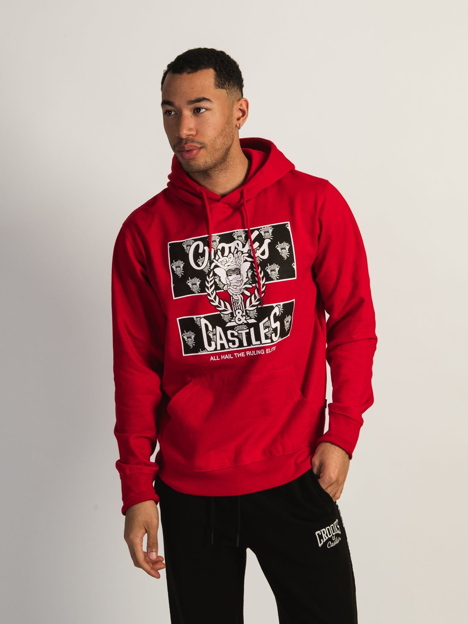 Crooks and cheap castles red hoodie