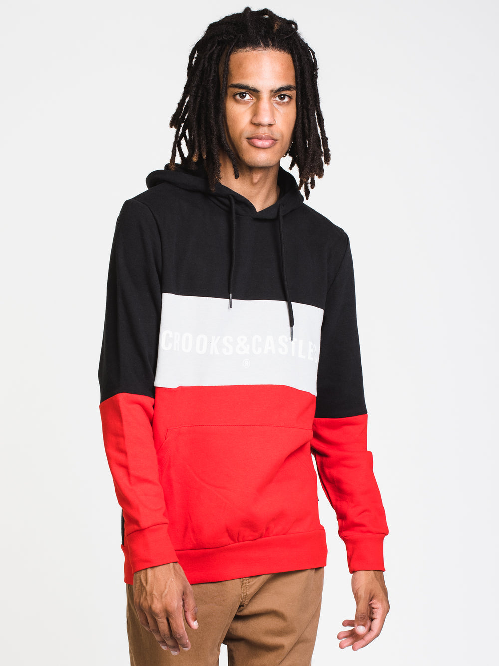 CROOKS & CASTLES ROYAL BLOCK PULLOVER FLEECE  - CLEARANCE