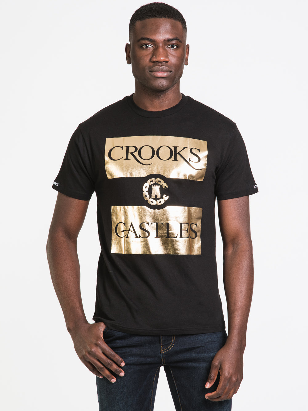 CROOKS & CASTLES KLEPTO FOIL T-SHIRT - CLEARANCE