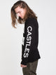 CROOKS & CASTLES MENS KLEPTO C&C LONG SLEEVE T- BLACK - CLEARANCE - Boathouse