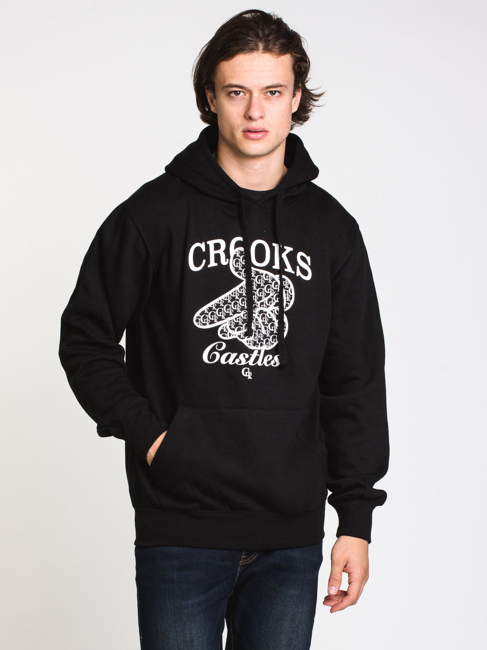 CROOKS & CASTLES AIR GUN MONOGRAM PULLOVER HOODIE - CLEARANCE