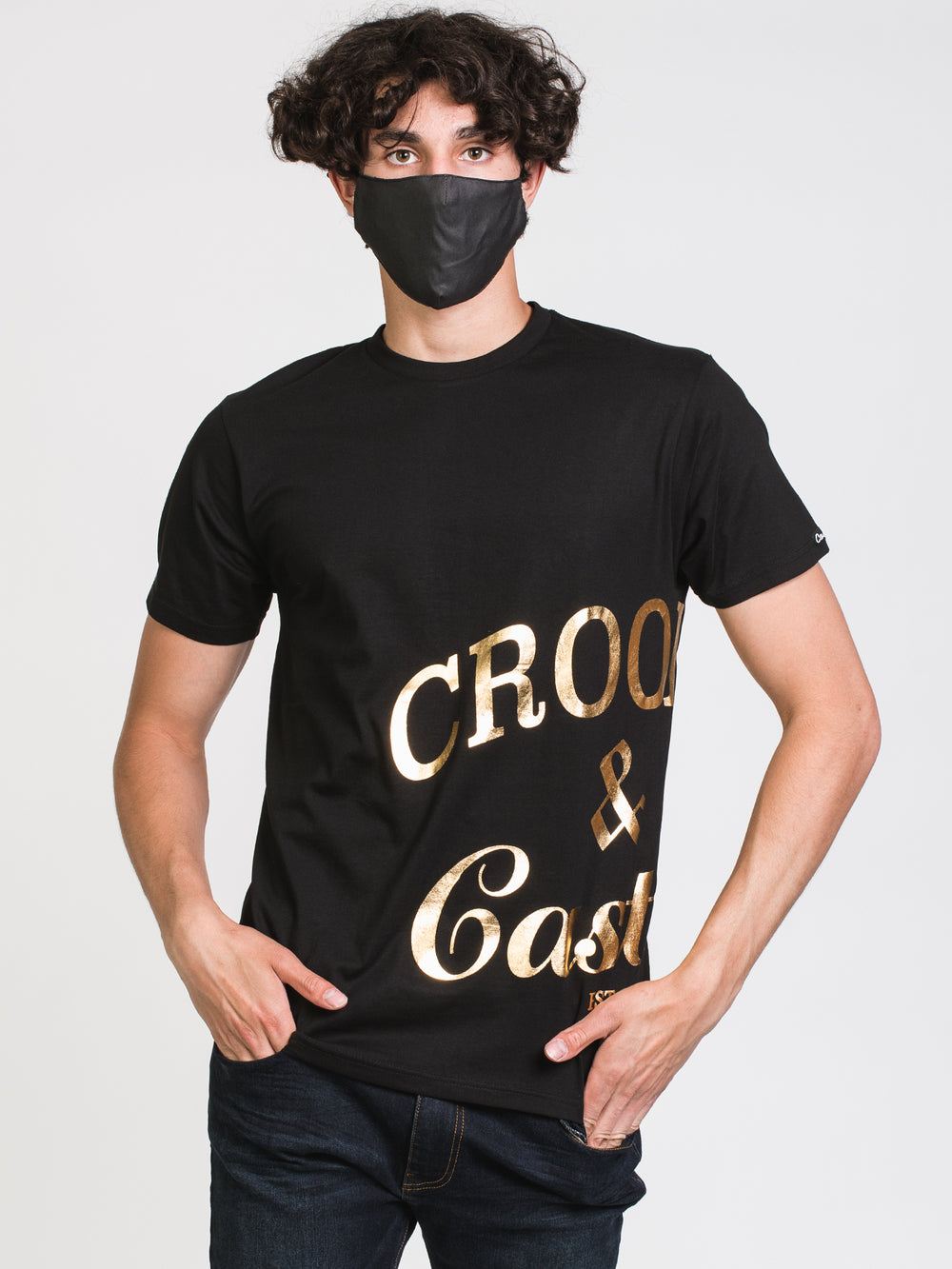 CROOKS & CASTLES TIMELESS FOIL OVER SIZED T-SHIRT - CLEARANCE