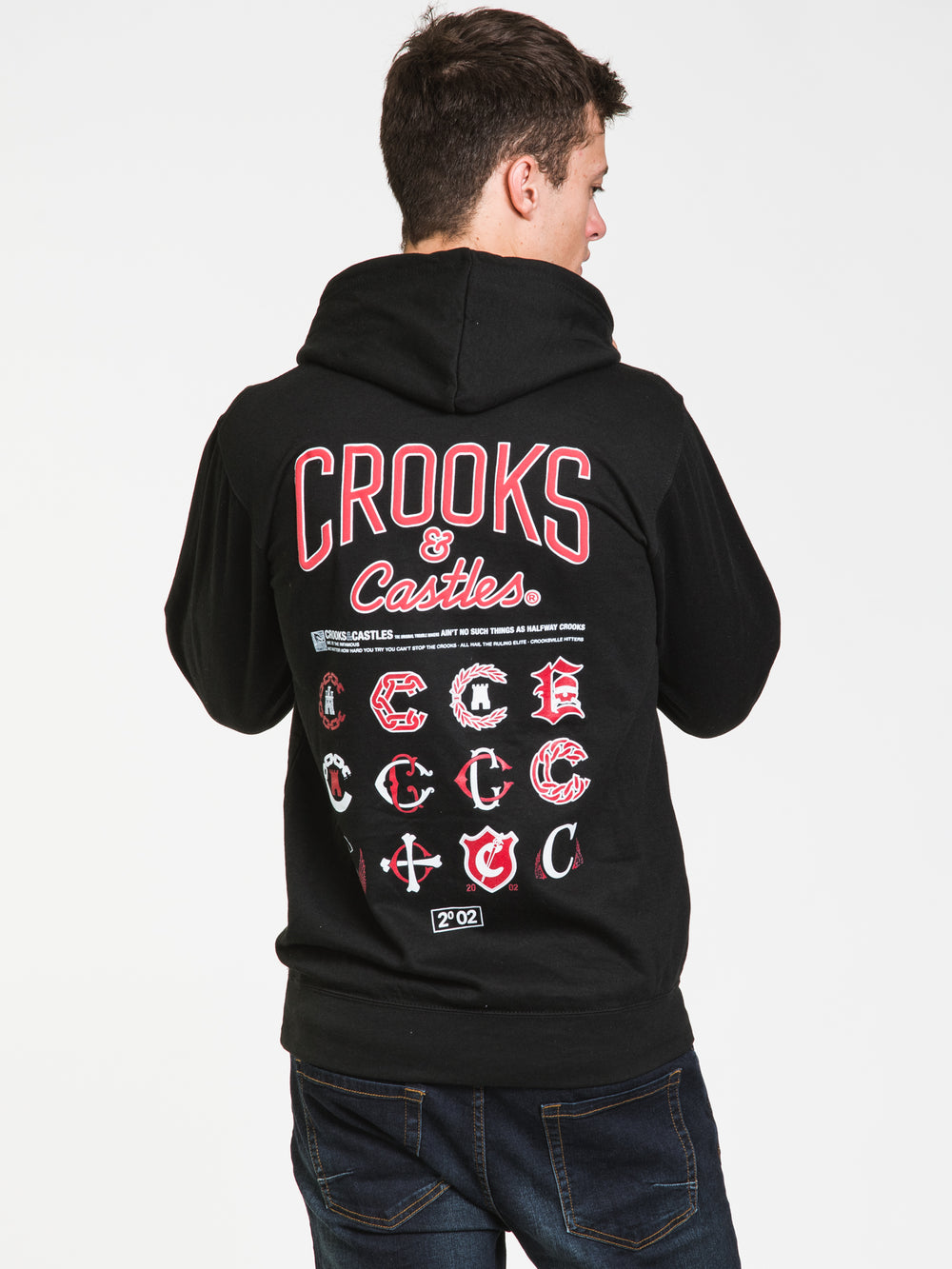 CROOKS & CASTLES CROOKS LOGO PULLOVER  - CLEARANCE